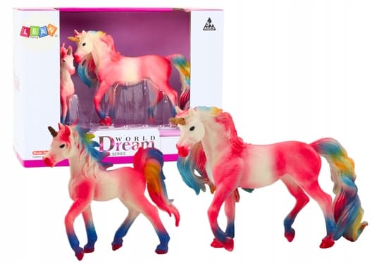 Collectable pink unicorn figurines