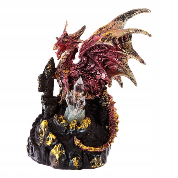 Puckator Dark Legends 'Dragon at the Castle' LED figurine