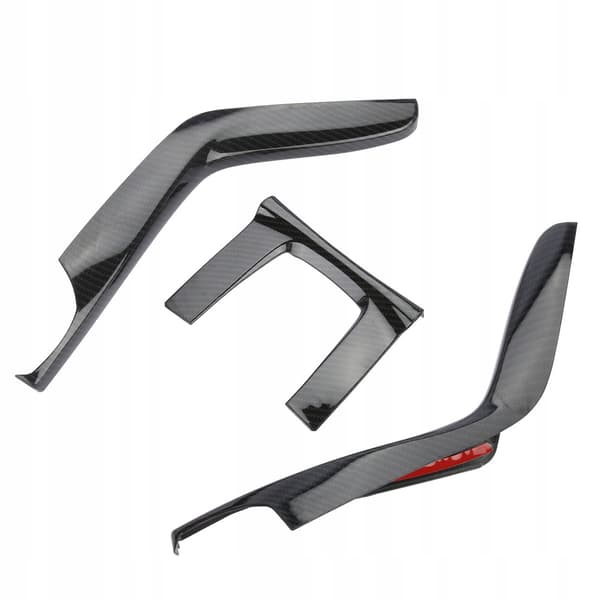 3 pcs. Car interior gearbox console panel frame cover