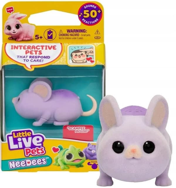 LITTLE LIVE PETS NeeDees Mouse 50 Sounds