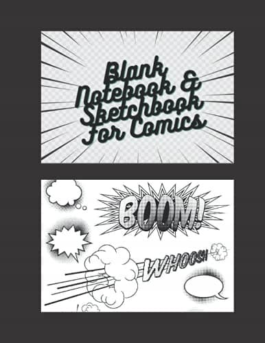 Blank Notebook and Sketchbook for Comics: A Perfect Gift for Adults and T
