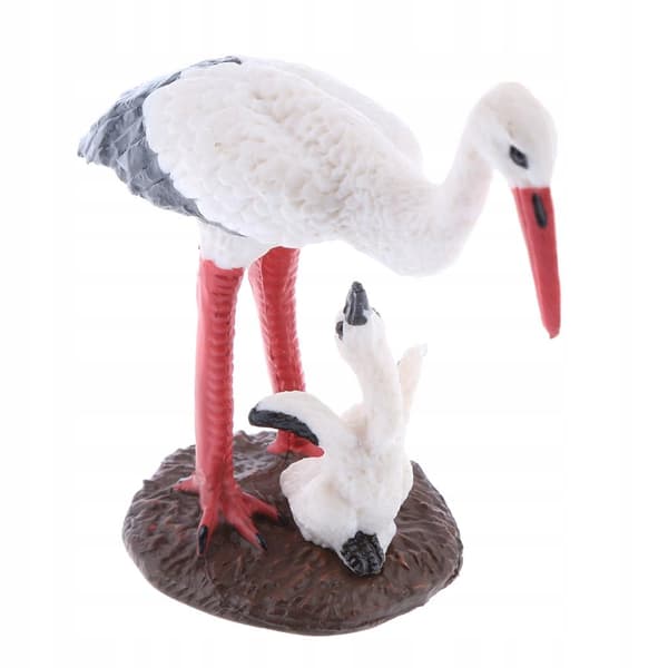 Jungle Wildlife White Crane Animal Model