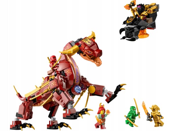 LEGO Ninjago Lava Dragon that transforms into a wave of fire 71793