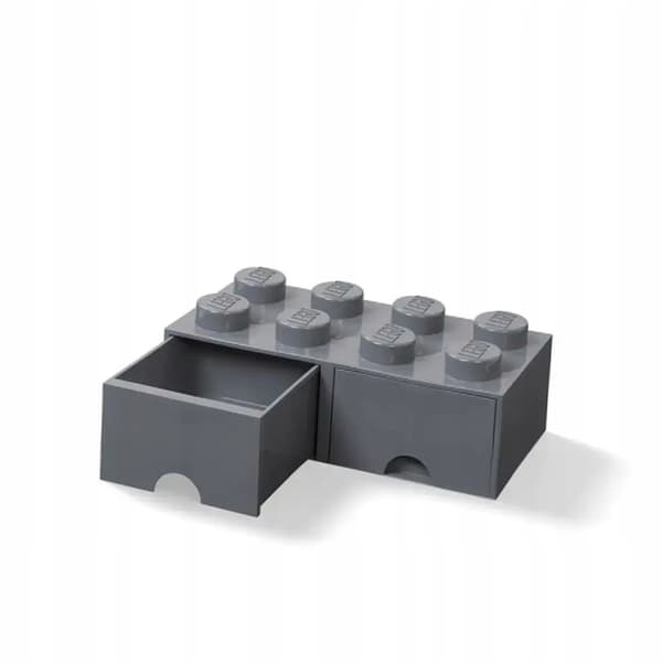 LEGO 2-Drawer Container for Bricks, 8, Dark Grey, 50cm, NHG