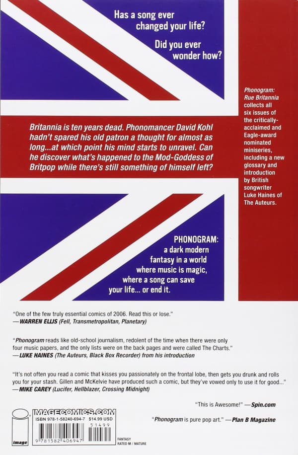 Phonogram Volume 1: Rue Britannia by Kieron Gillen