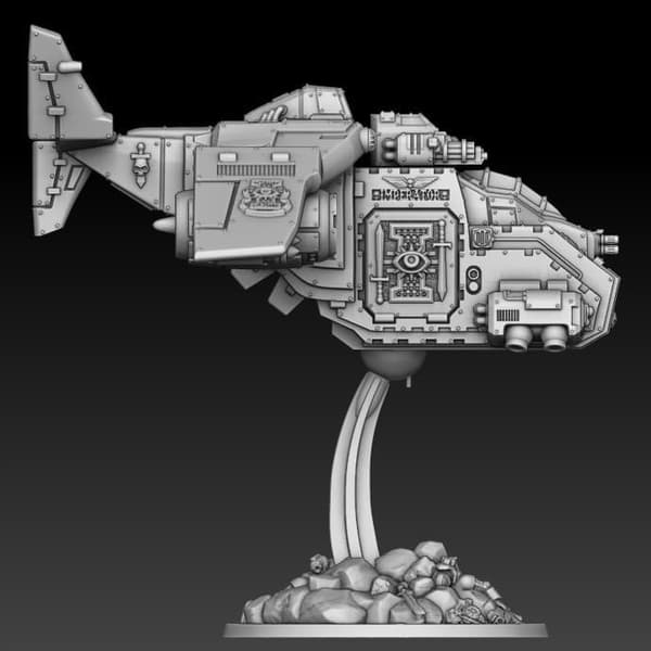 Silver Wardens Corvus Tempest – a proxy model for board games/D&D/GURPS
