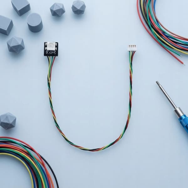 LED light panel with a PCB-compatible plug-in cable for model-making