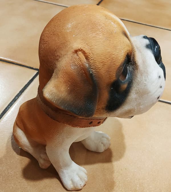 CERAMIC DOG FIGURINE TOY