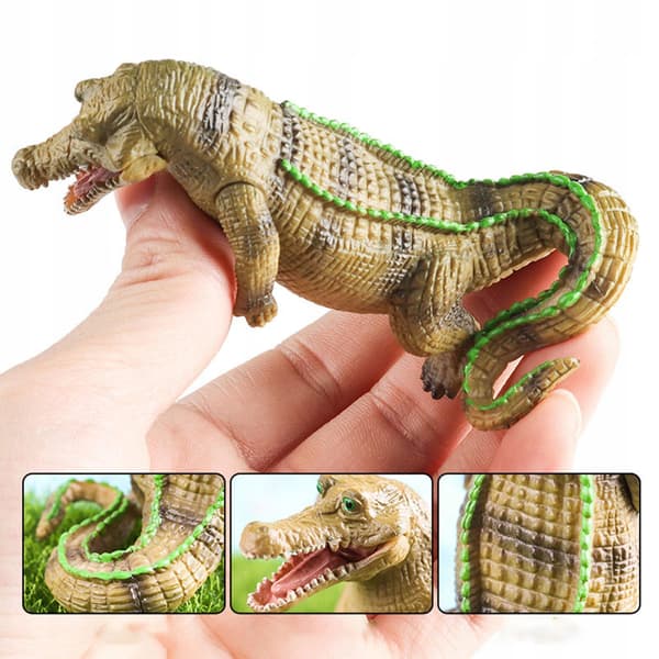 Crocodile Figure Simulation – Learning Aids – Educational Props – Standing Display Stand