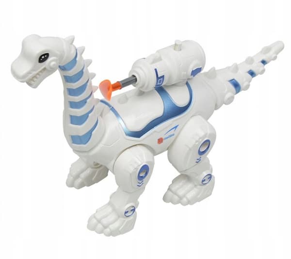 LARGE ROBOT DINOSAUR TREX WALKS, ROARS, GLOWS AND BREATHES FIRE