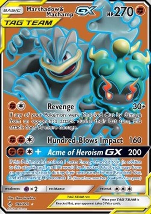Pokemon Marshadow & Machamp GX