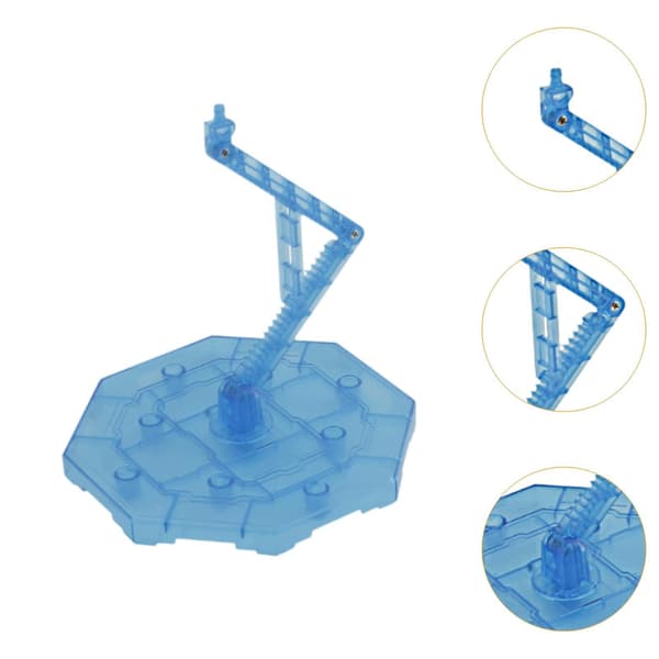 Action figure stand: Height- and angle-adjustable display mount for 1/100 Blue