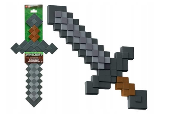 Minecraft pixel stone sword, large sword for children