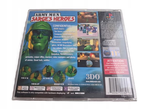Army Men: Sarge's Heroes PSX PS1 ENG