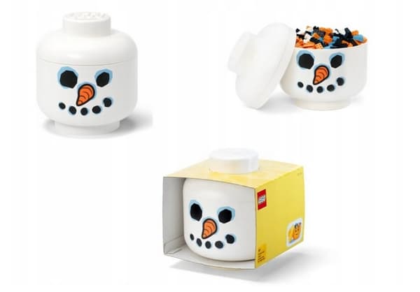 LEGO MINI SNOWMAN HEAD STORAGE CONTAINER XS 40330817