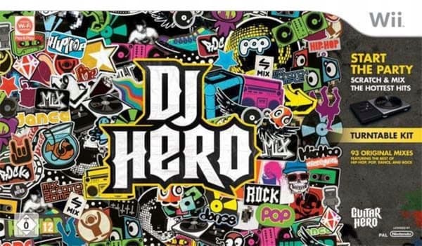 DJ HERO WITH TURNTABLE (WII GAME)