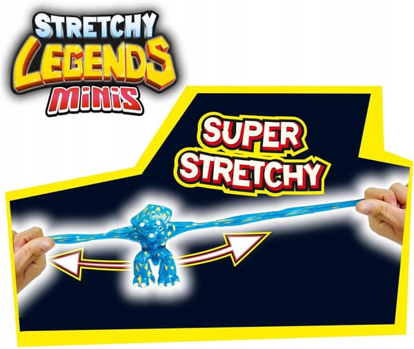 STRETCHY LEGENDS MINI DINOSAUR STRETCHABLE COLLECTOR’S FIGURINE
