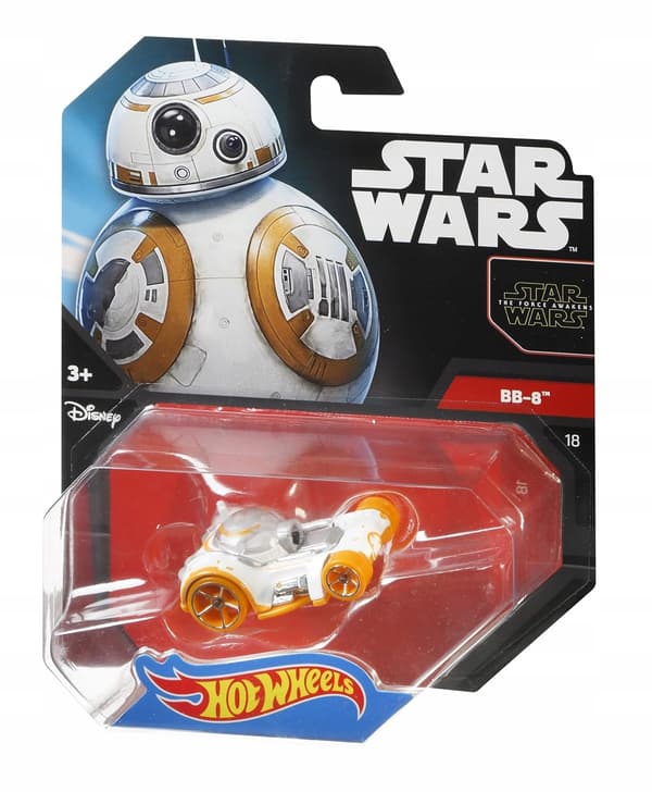 Hot Wheels Star Wars BB-8 Car, 1:64 scale, collectable