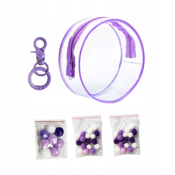 PVC Doll Display Case – Organiser for Collectables – Mini Purple Display Case