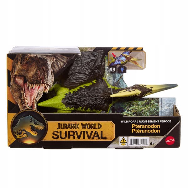 INTERACTIVE JURASSIC WORLD SURVIVAL PTERANODON DINOSAUR FIGURINE, 30 CM