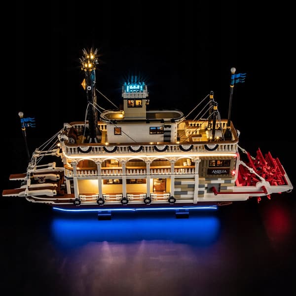 Lighting set for the LEGO IDEAS River Steamer 21356