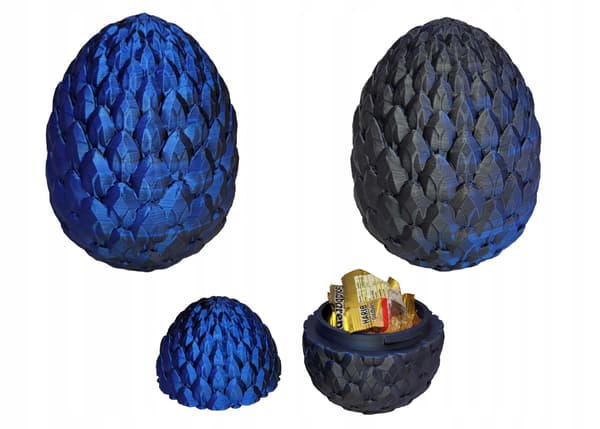 Movable Winged Dragon with Mistic Blue Dragon Egg – Crystal Dragon figurine