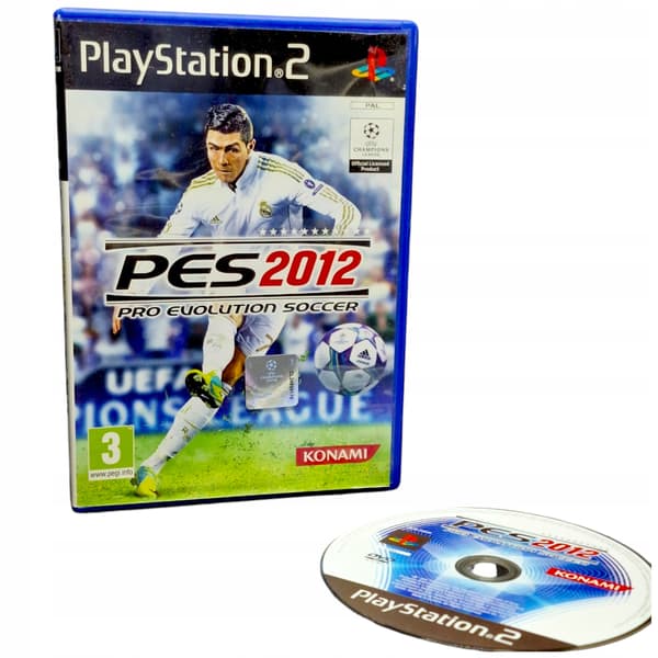 PES 2012 PRO EVOLUTION SOCCER game for Sony PlayStation 2 (PS2)