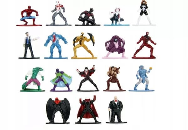 JADA TOYS MARVEL SPIDER-MAN FIGURE SET – 18-PACK 322-5031