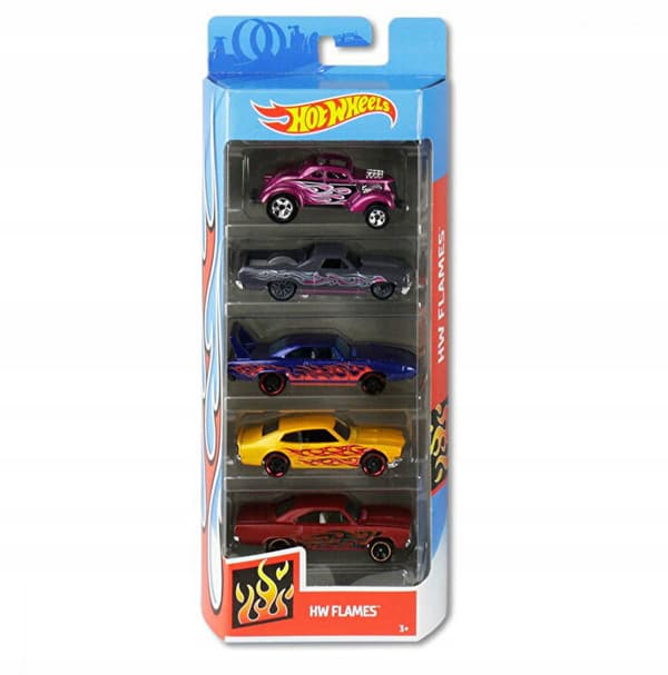 HOT WHEELS 5-pack limited edition HW FLAMES set