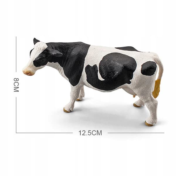 Plastic cow figurine Collectables Gift Cupcake Topper Model Statue Mini C