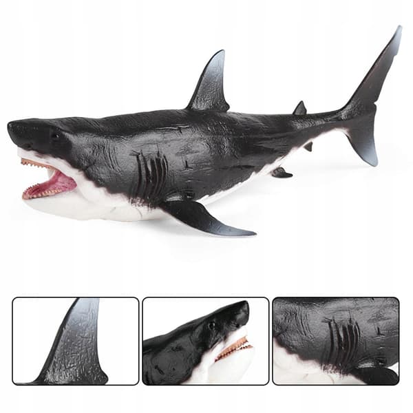 Megalodon Action Figure Ancient Simulation Marine Animals Educational Large