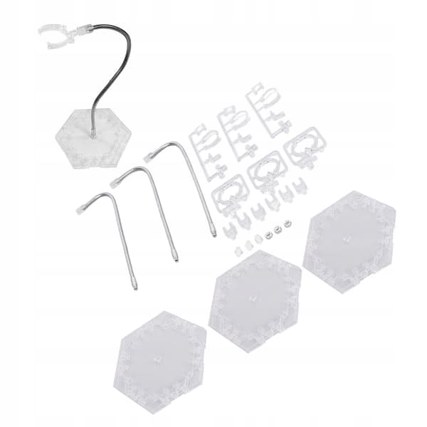 3-pack ABS figurine stand – Foldable stainless steel doll 59