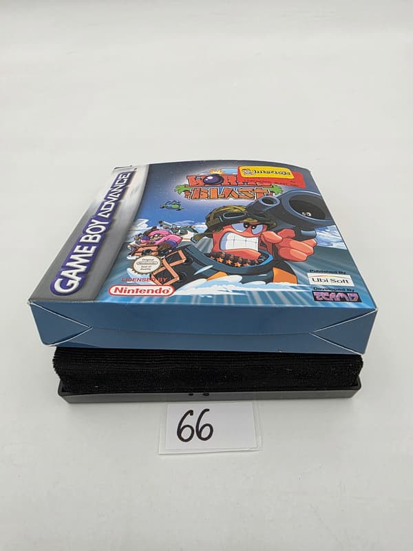 GAME BOY ADVANCE WORMS BLAST ORIGINAL CARDBOARD BOX