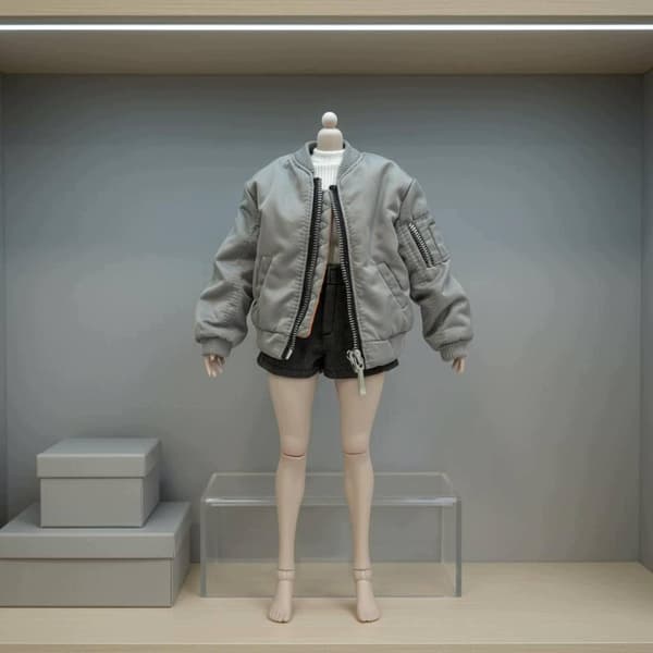 Men's Baseball Jacket for 1/12 Scale Action Figures – Realistic Miniature
