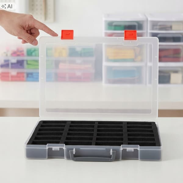 TRANSPARENT PLASTIC DISPLAY BOX FOR MODEL CARS WITH INSERTS