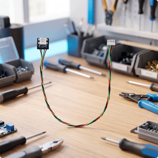 LED light panel with a PCB-compatible plug-in cable for model-making