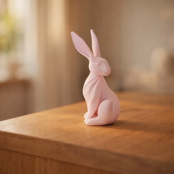 DECORATIVE LONG-EARED RABBIT TABLE ORNAMENT – AVAILABLE IN A WIDE RANGE OF COLOURS