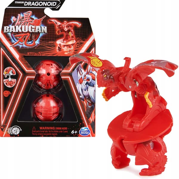 BAKUGAN TITANIUM DRAGONOID FIGURINE BATTLE SPHERE