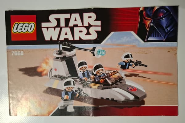 LEGO Star Wars: 7668 – Rebel Scout Speeder, instructions