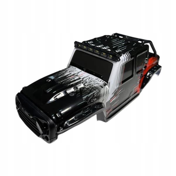 DIY RC Car Shell Canopy: Thickened Modification for RC Car Body – Black and Red