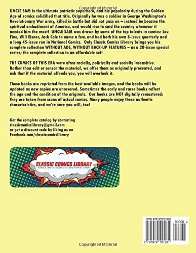 Uncle Sam Comics #3: Email Request – Classic Comics Library Catalogue