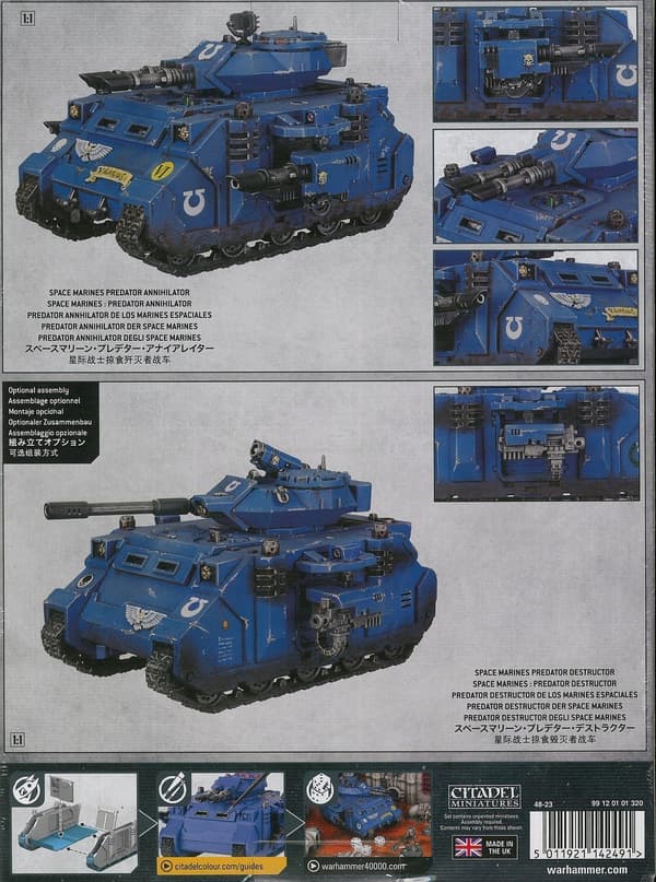 Warhammer 40,000 Space Marines Predator, Games Workshop