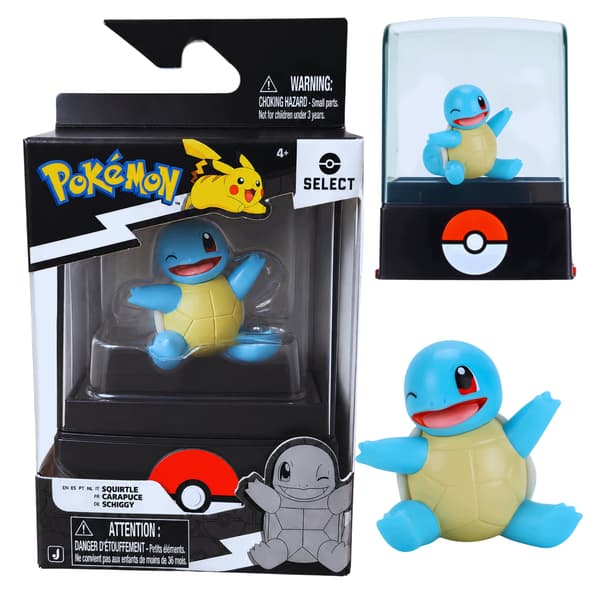 POKEMON Figurines SQUIRTLE Select Original Pokémon figurine, 5cm, blue