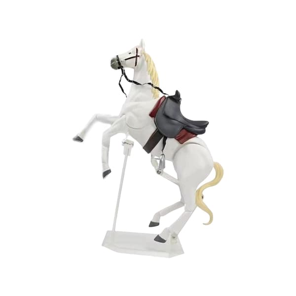 Pony figurine – Action figure model, poseable, home decor – White