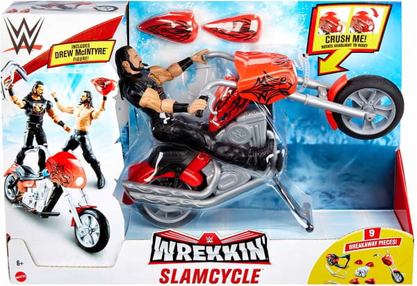 WWE MOTOR SLAMCYCLE DREW MCINTYRE FIGURE MOTORCYCLE