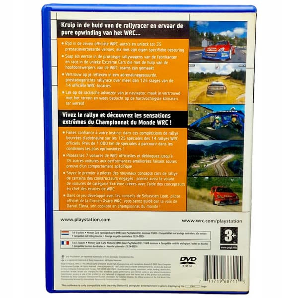 WRC 3 game for Sony PlayStation 2 (PS2)