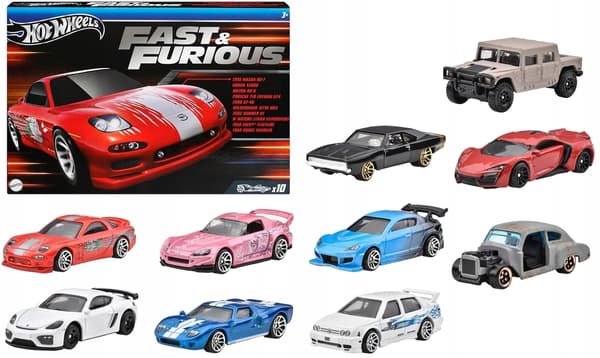 Hot Wheels Fast & Furious 10-pack Fast & Furious Gift Set