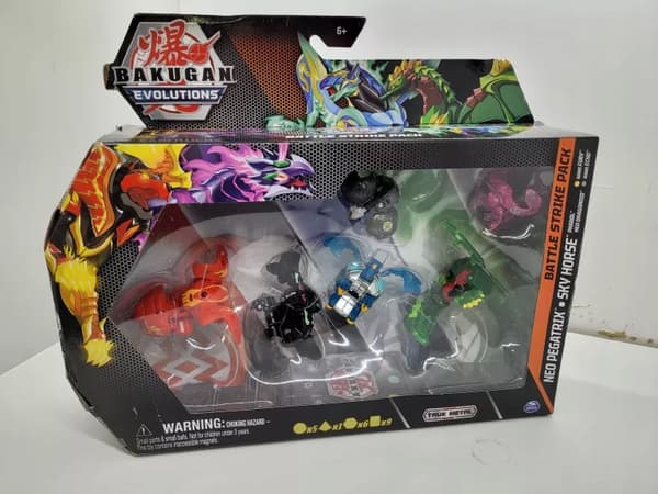 BAKUGAN EVOLUTIONS BATTLE STRIKE PACK: 6 FIGURES + Neo Nillious Ghost Beast