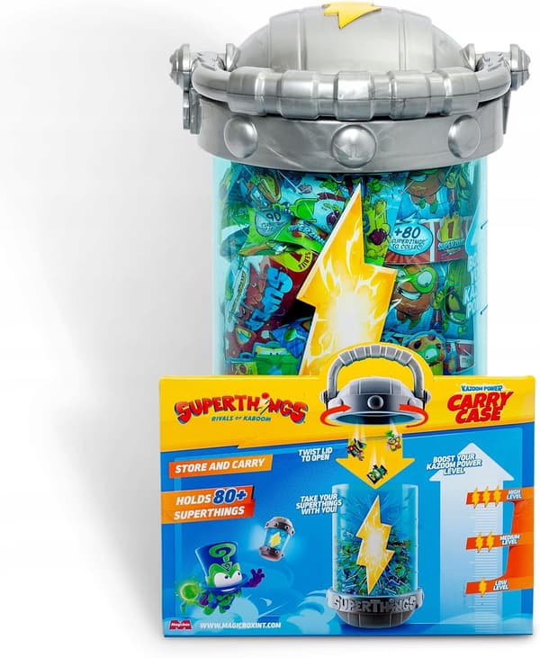 STORAGE CAPSULE SET WITH FIGURINES, A HIDEOUT AND A MEGAJET