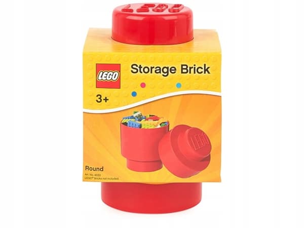 LEGO Storage Brick pen holder, red, for storage